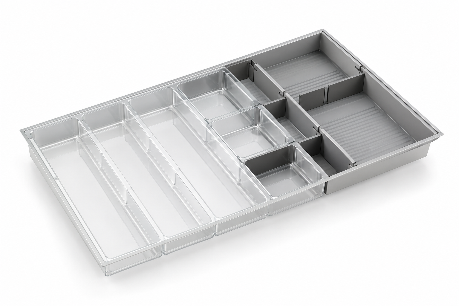 Adjustable Drawer Organizer Insert for Cutlery & Storage