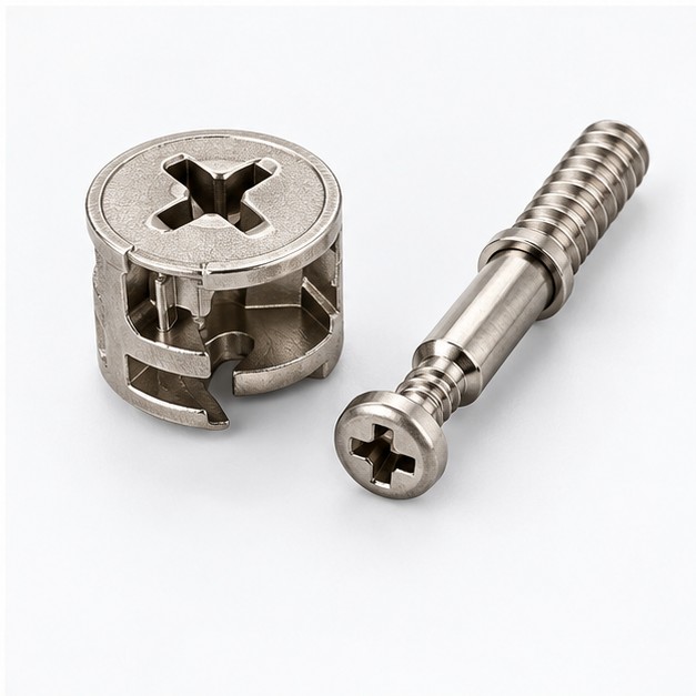2-in-1 Eccentric Cam Furniture Connector