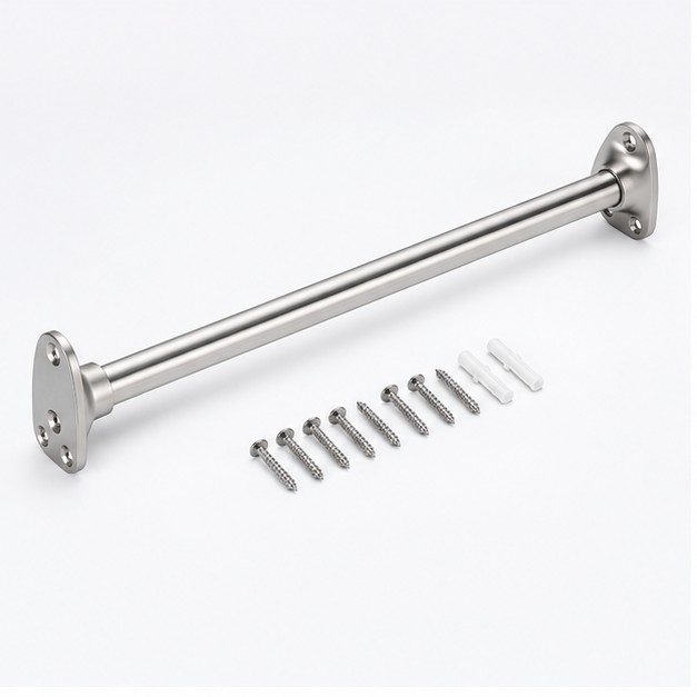 Wardrobe Rail & Flange Set
